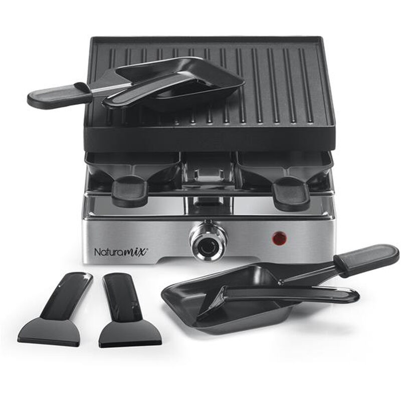 foto del prodotto griglia per raclette per 4 persone da 750 w rac.indus 4 naturamix