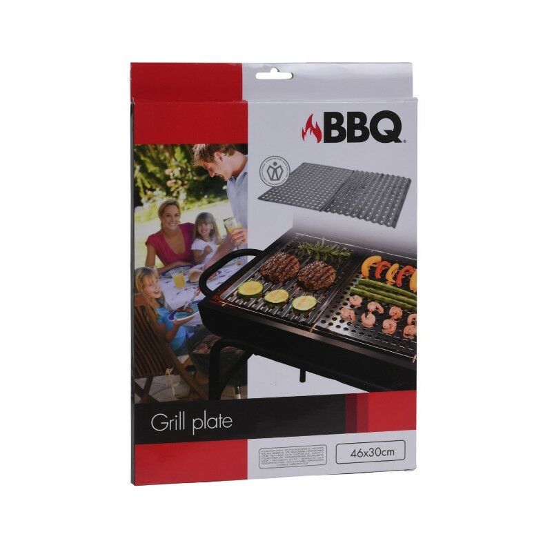 foto del prodotto griglia pieghevole in acciaio inox per barbecue 23 46 x 30 cm