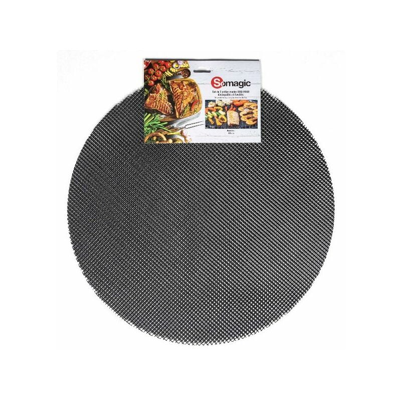 foto del prodotto griglia rotonda 48 cm grigio nero. 400480cds somagic