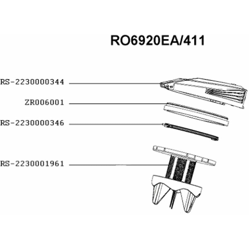 foto del prodotto griglia separatrice rs 2230001961 aspirapolvere rowenta 433658