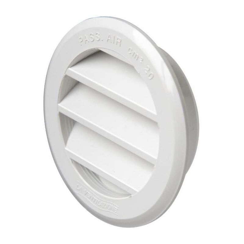 foto del prodotto griglia tonda da incasso la ventilazione bianco t63rx