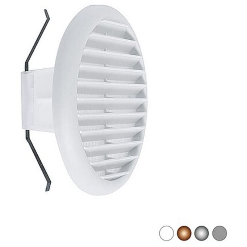 foto del prodotto griglia tonda in materiale termoplastico con molle reclinabili a 90 grigio imb. 80 125 d. 145