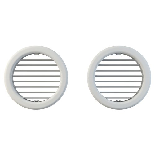 foto del prodotto griglia ventilazione 2 pz pieghevole condizionatore unico viti d. 16cm b0564