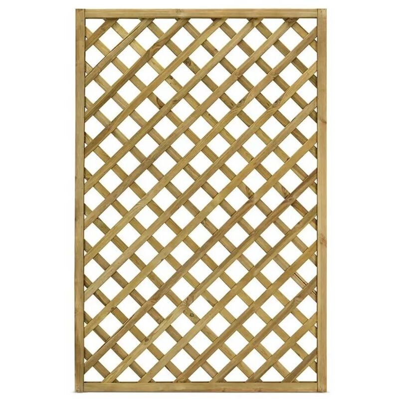 foto del prodotto grigliato in legno a maglia diagonale gaia 120x180 cm naturale impregnato in autoclave