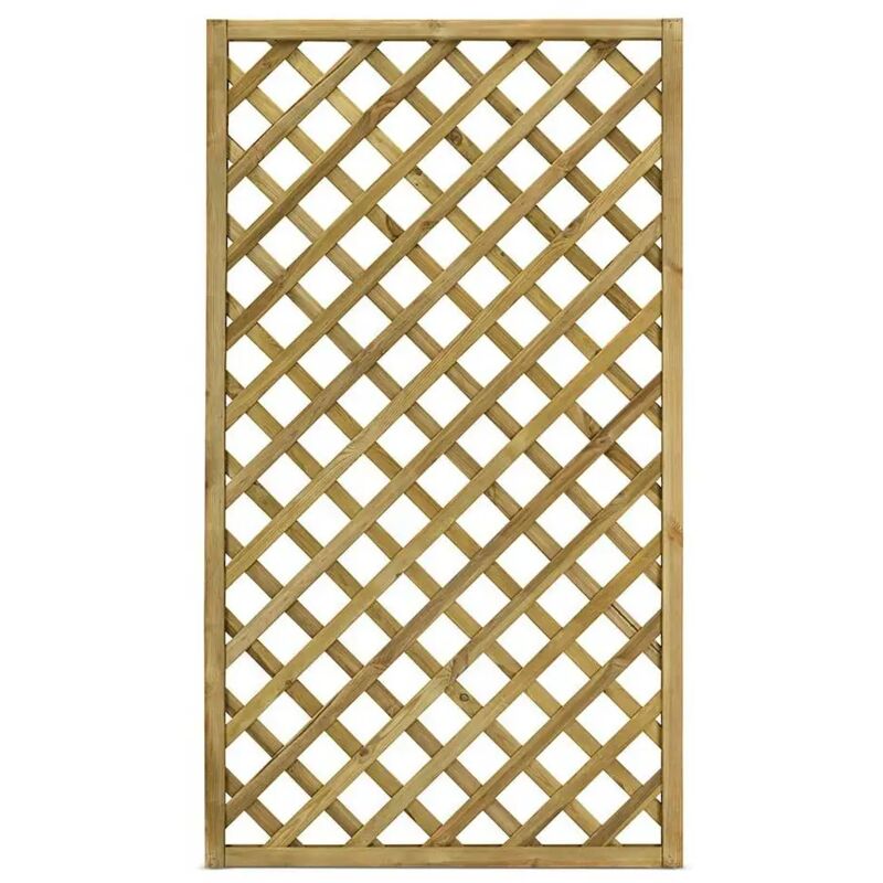 foto del prodotto grigliato in legno a maglia diagonale gaia 90x180 cm color naturale impregnato in autoclave