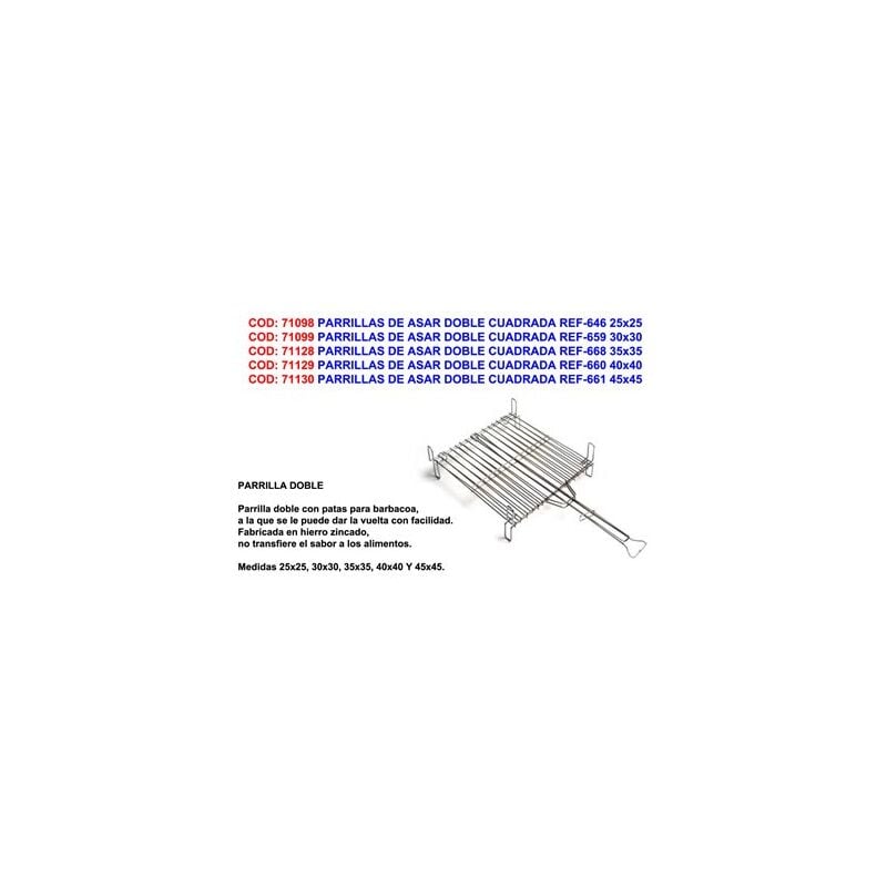 foto del prodotto griglie quadrate doppie 45x45 rif 661