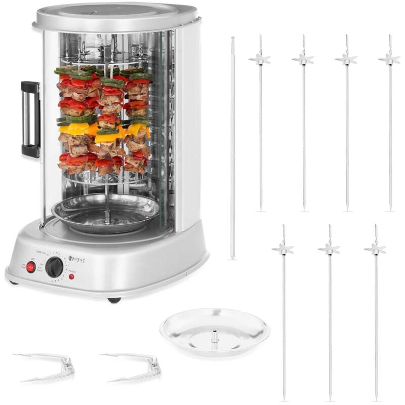 foto del prodotto grill verticale elettrico 3 in 1 1800 w 31 l 230 v 160 c timer 60 minuti acciaio