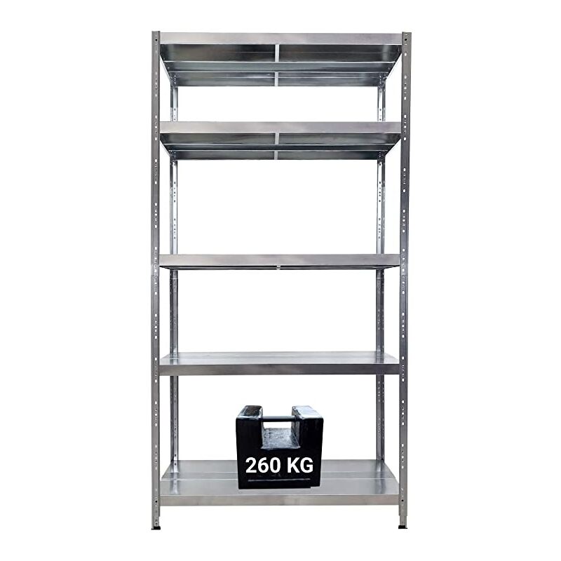 foto del prodotto grima scaffale in metallo maciste 100 x 40 x 195 h 5 piani kg 260 senza bulloni