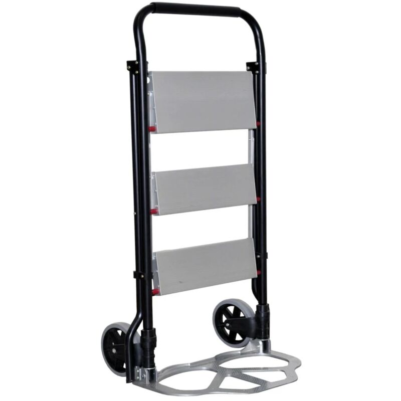 foto del prodotto grima scala carrello con doppia funzione, portata 160 kg
