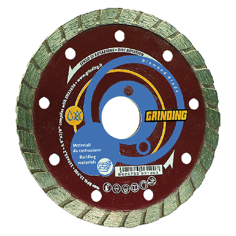 foto del prodotto grinding dischi diamantati universali per materiali da costruzione mm.230 mm.230x2,6 foro 22,2 corona continua