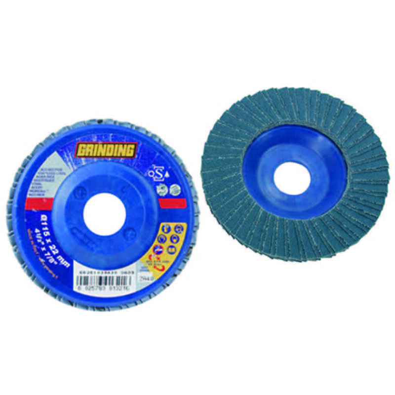 foto del prodotto grinding dischi lamellari da sgrosso allo zirconio mm.115 foro 22,2 grana 40