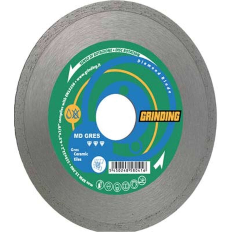 foto del prodotto grinding disco diamantato corona liscia md gres mm 115x22,2 h.mm 1,6 1 pezzo