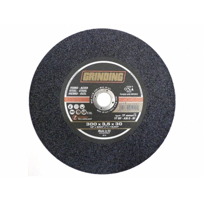 foto del prodotto grinding disco x tronc. ferro d.300x3,5 vtmf. prezzo per 1 pezzo.