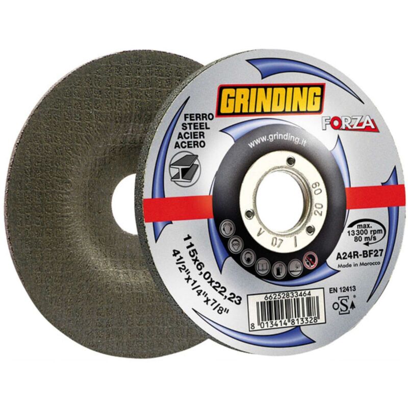 foto del prodotto grinding forza disco da sbavo ferro 230x6,0 10 pezzi