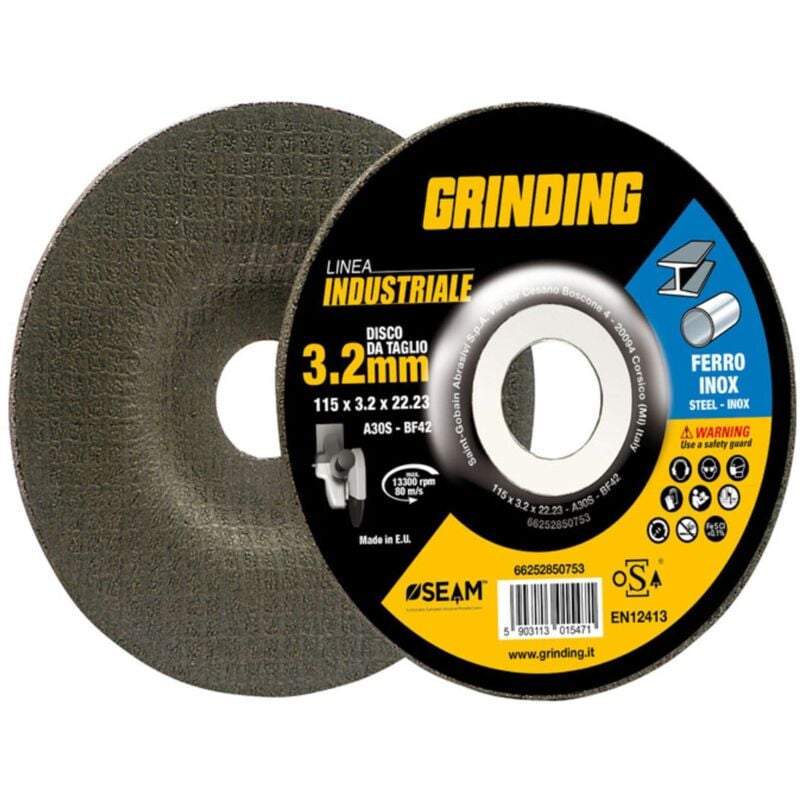 foto del prodotto grinding industriale disco ferro depresso 115x3,2 5 pezzi