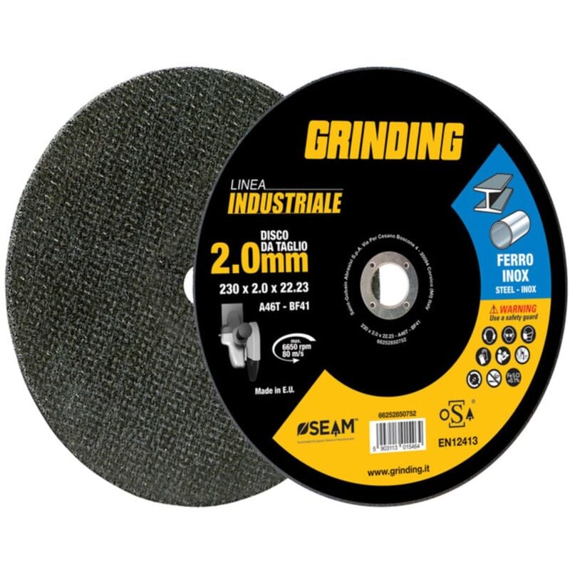 foto del prodotto grinding industriale disco ferro piano 230x2,0 5 pezzi