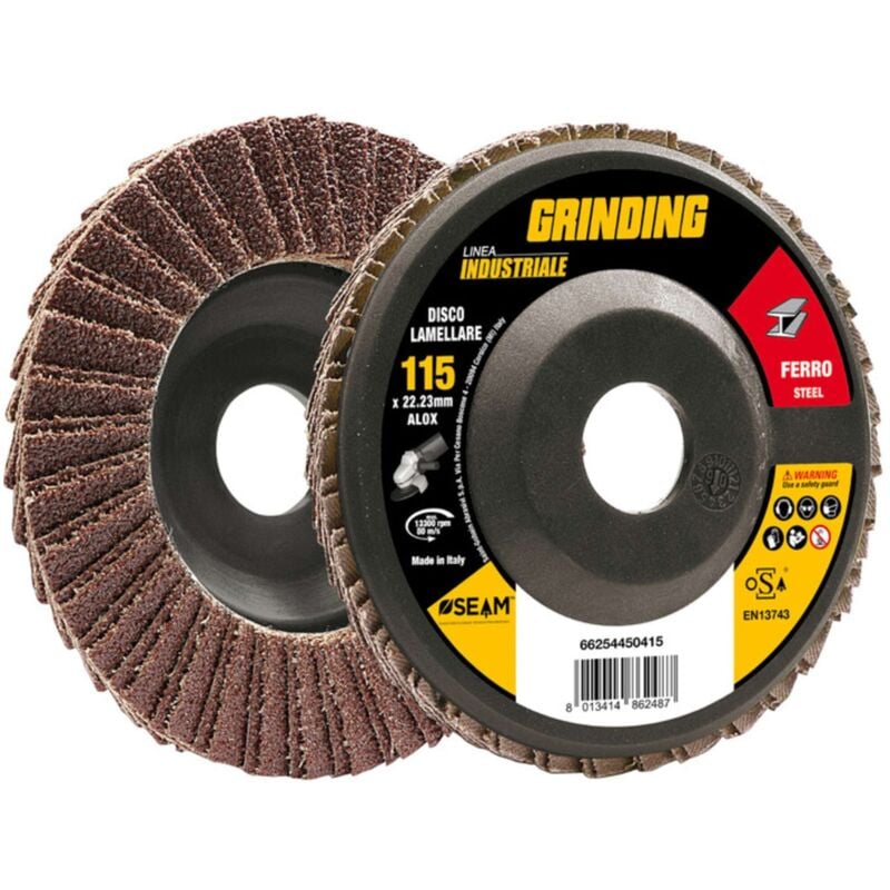 foto del prodotto grinding industriale disco lamell alox 115 gr 120 10 pezzi