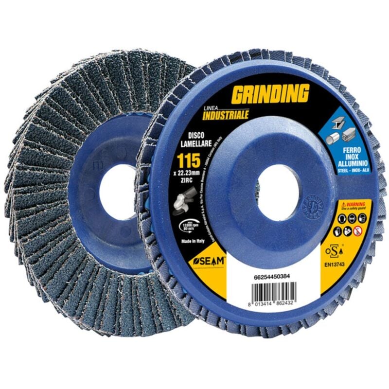 foto del prodotto grinding industriale disco lamell zirc 115 gr 120 - 10 pezzi