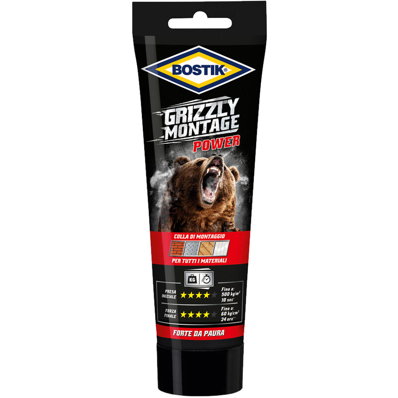 foto del prodotto grizzly montage power tubo 250g. b.co. prezzo per 1 pezzo. bostik