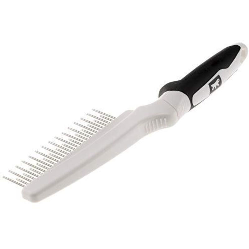 foto del prodotto gro 5757 premium pettine per sottopelo con denti rotanti . cani e gatti con pelo medio e lungo.. variante gro 5757 premium - misure 21 x 5.7 x h 2.4