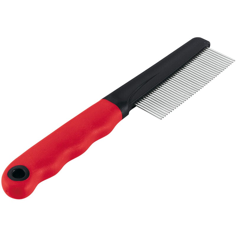foto del prodotto gro 5860 pettine per cani e gatti con pelo medio e lungo. variante gro 5860 misure 20 x 1.6 x h 4 cm ferplast