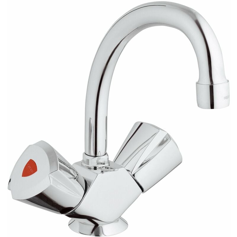foto del prodotto grohe 21102000, miscelatore lavabo a doppia manopola con catena vecchio modello 