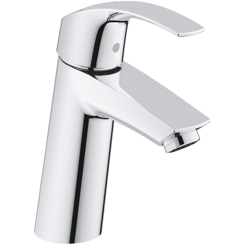 foto del prodotto grohe 2339510e eurosmart es miscelatore monocomando per lavabo a risparmio energetico, con piletta click clack, altezza media ecojoy, cromo, m