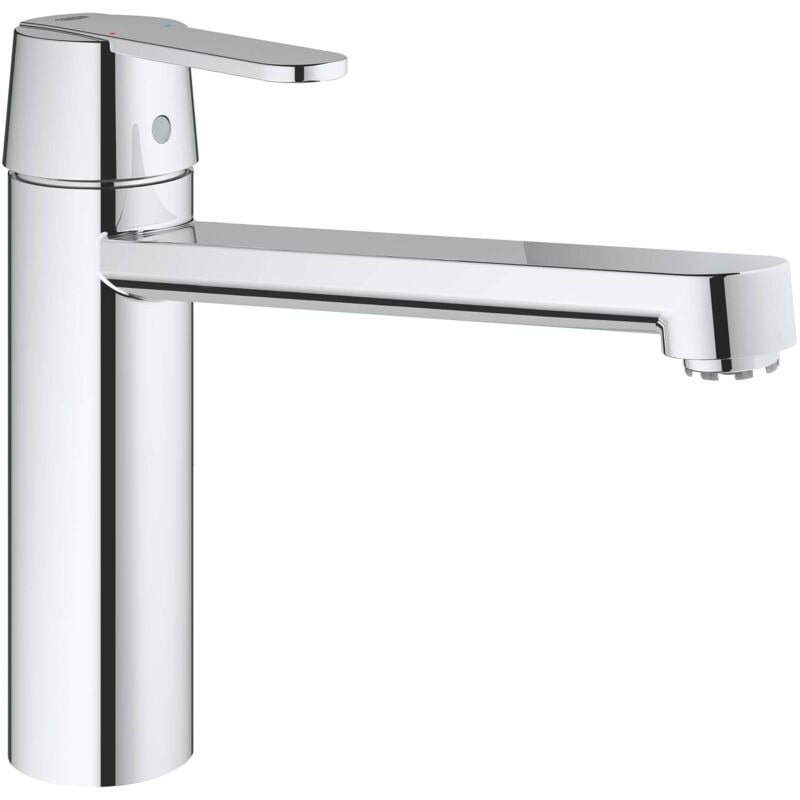 foto del prodotto grohe 30197000, miscelatore lavello a collo medio orientabile, bassa pressione, adatto a caldaie a camera aperta