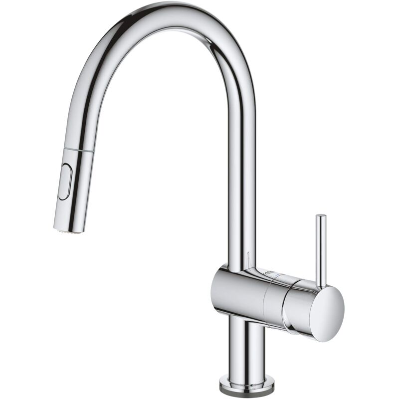 foto del prodotto grohe 31358002 minta touch miscelatore monocomando elettronico, bocca c, elektronische batterie, cromo