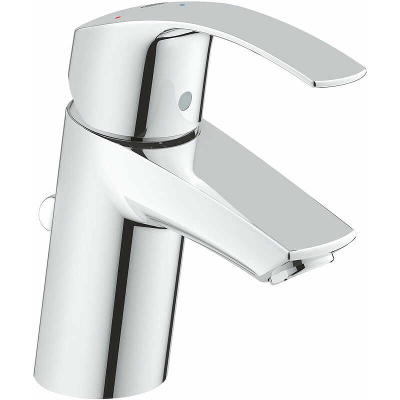 foto del prodotto grohe 32926002 eurosmart es miscelatore monocomando per lavabo a risparmio energetico, con astina a saltarello, silkmove es, cromo, s
