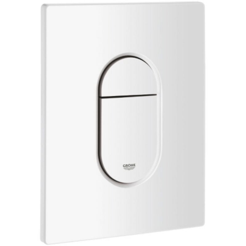 foto del prodotto grohe arena cosmopolitan placca di comando in abs bianca 156x197mm, piastra di azionamento per cassette di sciacquo da incasso