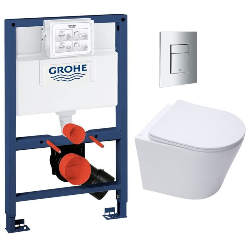 foto del prodotto grohe bati-support rapid sl toilette senza brida swiss aqua technologies infinitio piastra cromata rapidsl082-infinitio-1