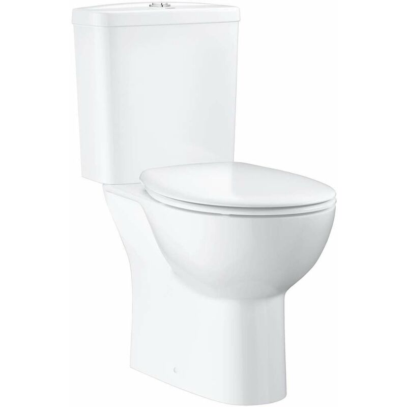 foto del prodotto grohe bau ceramic set wc monoblocco con cassetta e copriwater softclose, rimless, bianco alpino 39604000