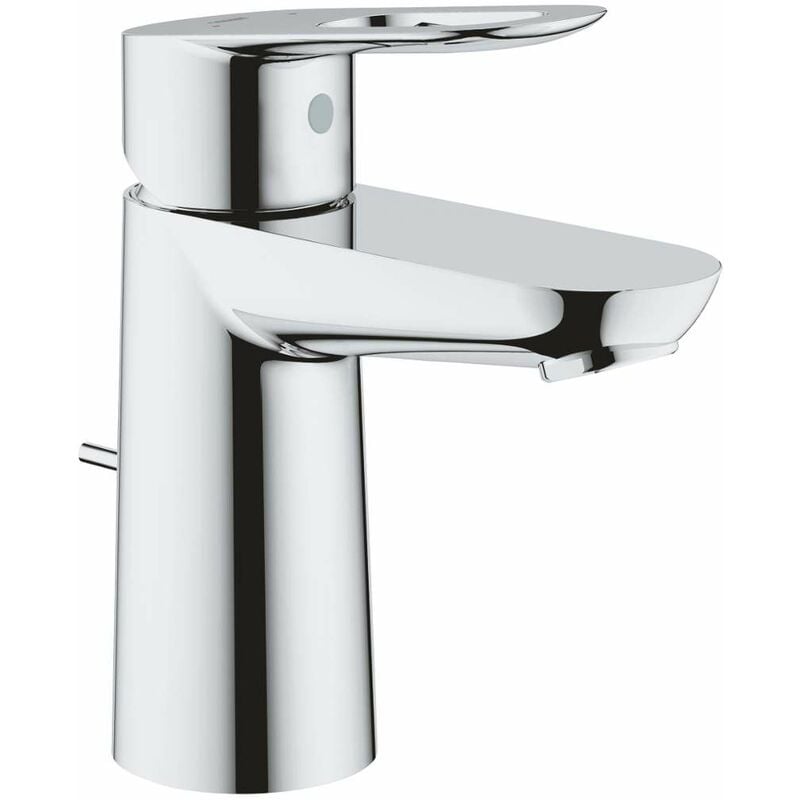 foto del prodotto grohe bauloop miscelatore da lavabo, con sistema di scarico, cromo 23803000