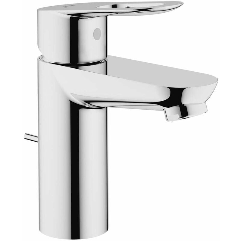 foto del prodotto grohe bauloop miscelatore da lavabo, con sistema di scarico, cromo 32814000