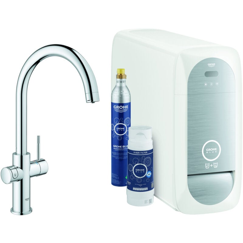 foto del prodotto grohe blue home c spout starter kit mitigeur d vier levier