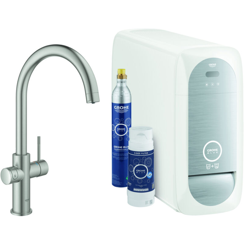 foto del prodotto grohe blue home c spout starter kit mitigeur d vier levier