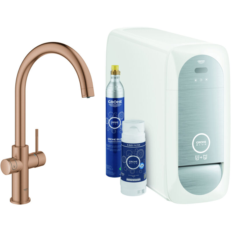 foto del prodotto grohe blue home c spout starter kit mitigeur d vier levier