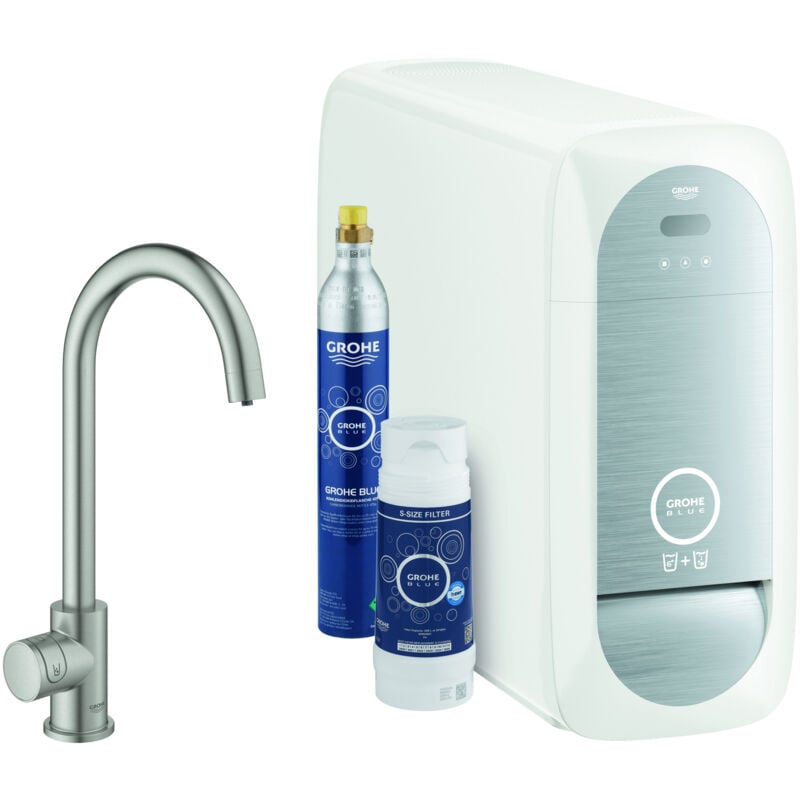 foto del prodotto grohe blue home mono c spout starter kit mono robinet avec