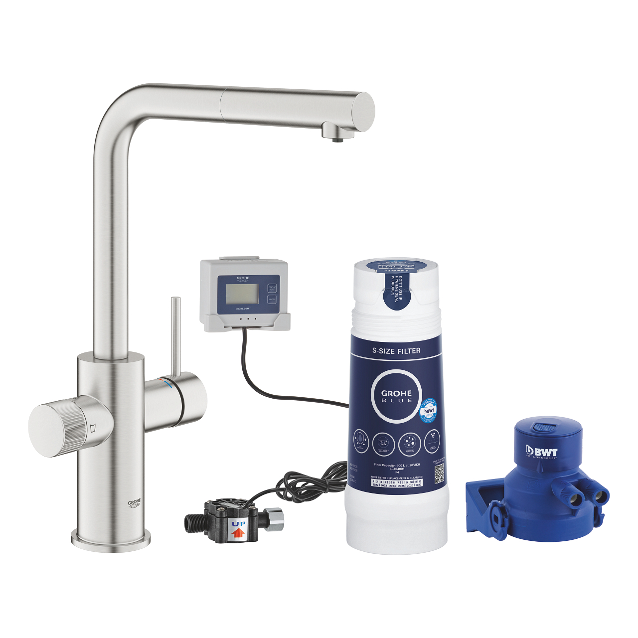 foto del prodotto grohe blue pure minta starter kit con filtro a 5 fasi taglia s e doccetta estraibile 30579dc0 1000141 