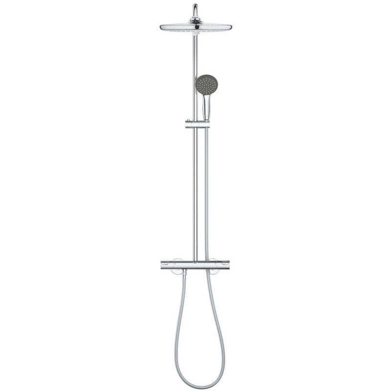 foto del prodotto grohe colonna doccia termostatica xxl round 250 doccetta a 2 getti, cromata 26816022 