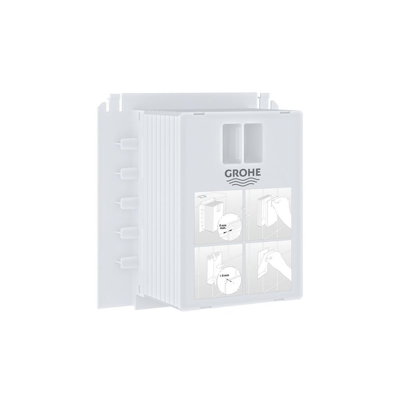 foto del prodotto grohe dima di montaggio per piastre di azionamento uniset rapid sl mm 115 x 157 x 77