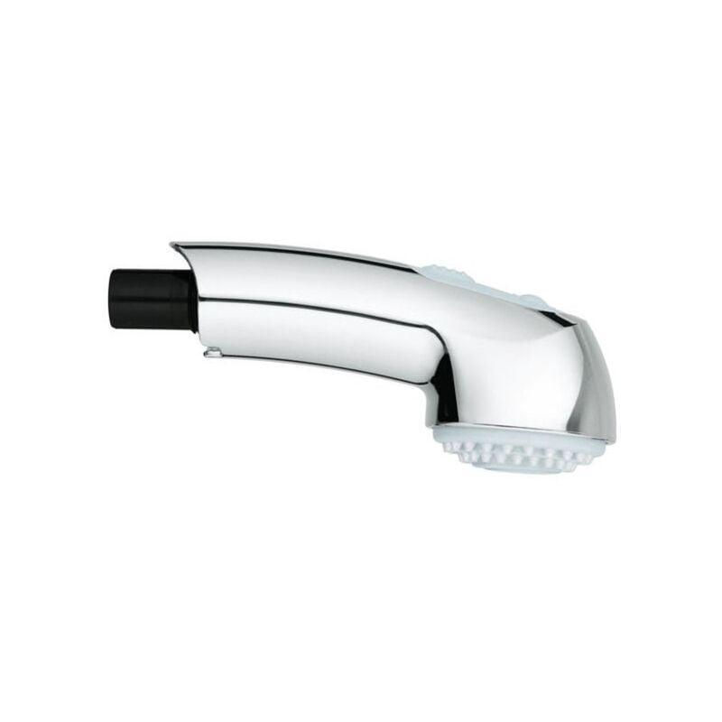 foto del prodotto grohe doccetta estraibile per lavelli cucina. finitura cromo lucida. due pulsanti superiori per chiusura e cambio getto acqua. 46656nc0