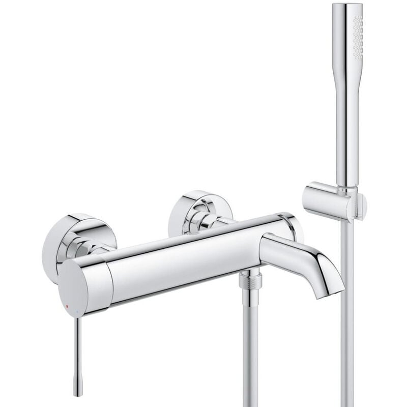 foto del prodotto grohe essence miscelatore monocomando vasca doccia 1 2 doccetta 1 getto, cromo g 33628001 