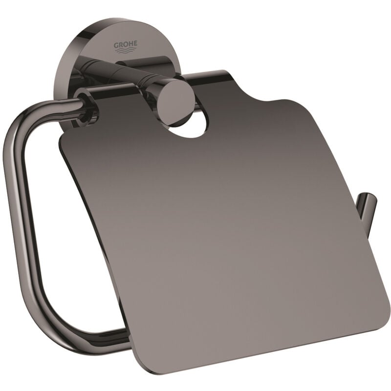 foto del prodotto grohe essentials dispenser per carta da parati in metallo con fissaggi nascosti, grafite dura 40367a01 