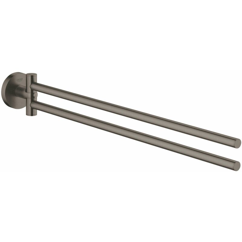 foto del prodotto grohe essentials portasciugamani, grafite scura spazzolata 40371al1