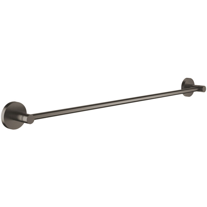foto del prodotto grohe essentials portasciugamani in metallo con fissaggi nascosti, spazzola in grafite dura 40366al1 