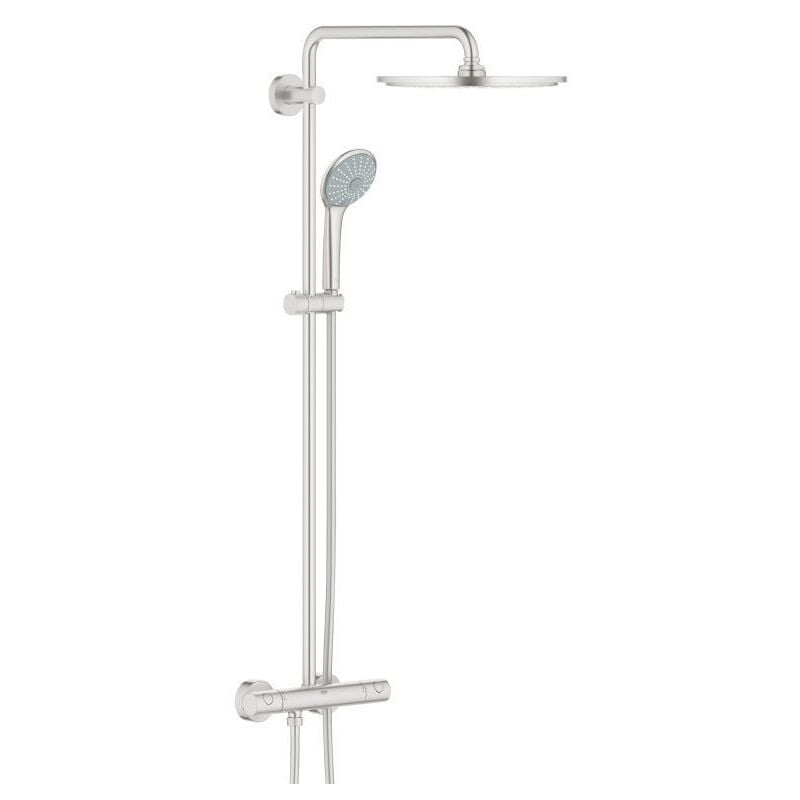 foto del prodotto grohe euphoria system xxl 310 sistema doccia termostatico per montaggio a parete, supersteel 26075dc0 