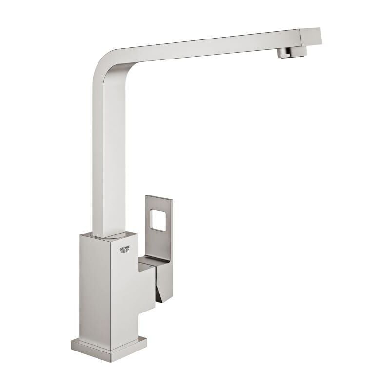 foto del prodotto grohe eurocube miscelatore monocomando per lavello con bocca girevole, acciaio inox spazzolato 31255dc0 