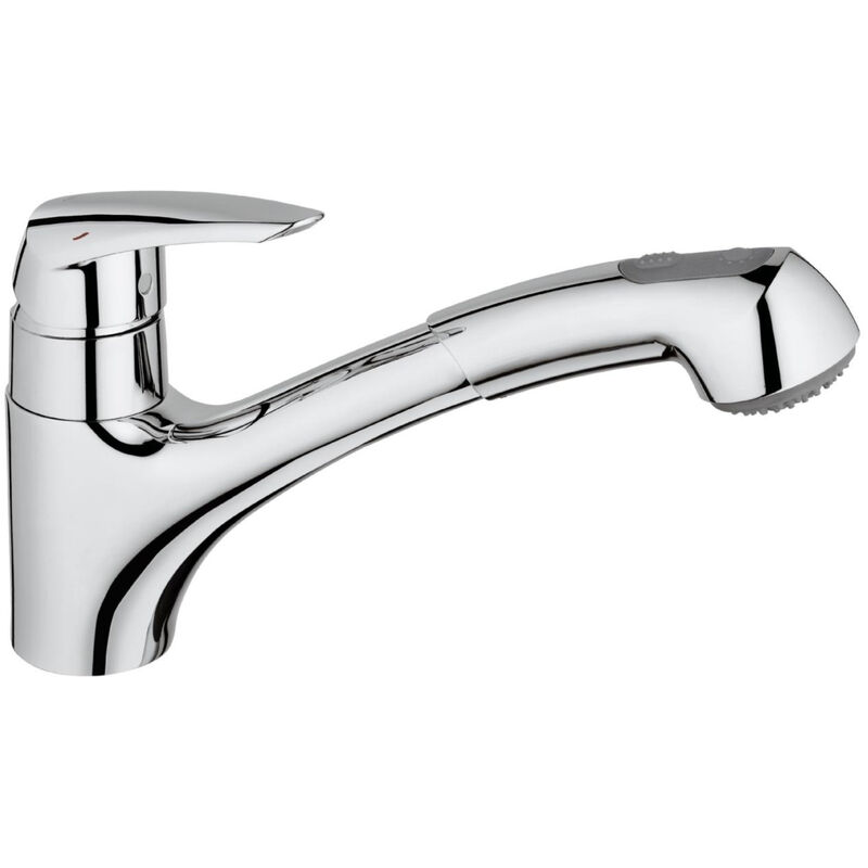 foto del prodotto grohe eurodisc miscelatore lavello con doccetta estraibile 2 getti, cromo g 32257001 